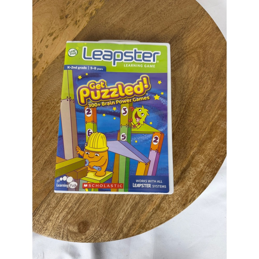 LeapFrog Leapster Get Puzzled Learning Game Scholastic K-2nd Grade Ages 5-8 CIB
